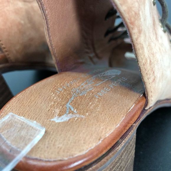 Jeffrey Campbell x Free People Minimal Taupe Lace Up Peep Toe Heeled Sandals - Picture 10 of 14